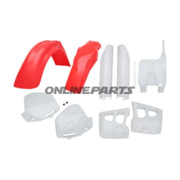 Plastikkit Polisport rød/hvid 716.41.04