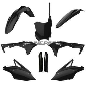Plastikkit Polisport sort 716.41.66 til Kawasaki KX 250 F 4T